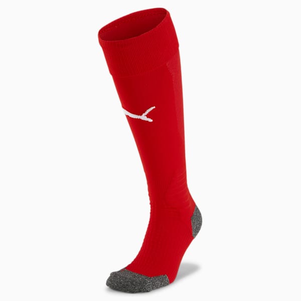 Liga Soccer Socks [1 Pair], Puma Red-Puma White, extralarge